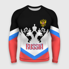 Мужской рашгард 3D с принтом HOCKEY RUSSIA в Кировске,  |  | Тематика изображения на принте: hockey | russia | sport | герб | надписи | россия | сборная хоккея | символика | спорт | спортсмен | триколор | форма | хоккей | чемпионат | я русский