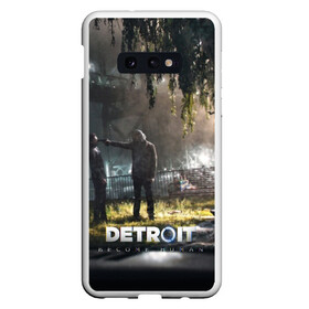 Чехол для Samsung S10E с принтом DETROITBECOME HUMAN в Кировске, Силикон | Область печати: задняя сторона чехла, без боковых панелей | Тематика изображения на принте: action | ai | android | connor | dbhpk19 | detroit become human | game | rk 800 | rk 900 | андроиды | детектив | игра | игры | интерактивное кино | кара | коннор | логотип | маркус | роботы | фирменный стиль | экшн