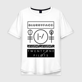 Мужская футболка хлопок Oversize с принтом TWENTY ONE PILOTS (TOP) в Кировске, 100% хлопок | свободный крой, круглый ворот, “спинка” длиннее передней части | 21 pilots | 21p | bandito | blurryface | chlorine | dema don t control us | joshua | music | ned | rock | top | trench | twenty one pilots | tyler | бандито | группа | музыка | нэд | рок | тренч