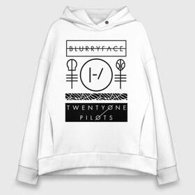 Женское худи Oversize хлопок с принтом TWENTY ONE PILOTS (TOP) в Кировске, френч-терри — 70% хлопок, 30% полиэстер. Мягкий теплый начес внутри —100% хлопок | боковые карманы, эластичные манжеты и нижняя кромка, капюшон на магнитной кнопке | 21 pilots | 21p | bandito | blurryface | chlorine | dema don t control us | joshua | music | ned | rock | top | trench | twenty one pilots | tyler | бандито | группа | музыка | нэд | рок | тренч