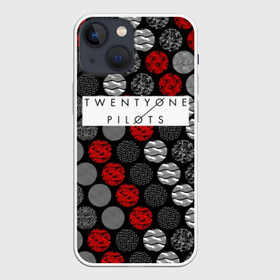 Чехол для iPhone 13 mini с принтом TWENTY ONE PILOTS (TOP) в Кировске,  |  | Тематика изображения на принте: 21 pilots | 21p | bandito | blurryface | chlorine | joshua | music | ned | rock | top | trench | twenty one pilots | tyler | бандито | группа | музыка | нэд | рок | тренч