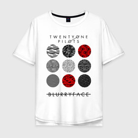 Мужская футболка хлопок Oversize с принтом TWENTY ONE PILOTS (TOP) в Кировске, 100% хлопок | свободный крой, круглый ворот, “спинка” длиннее передней части | 21 pilots | 21p | bandito | blurryface | chlorine | joshua | music | ned | rock | top | trench | twenty one pilots | tyler | бандито | группа | музыка | нэд | рок | тренч