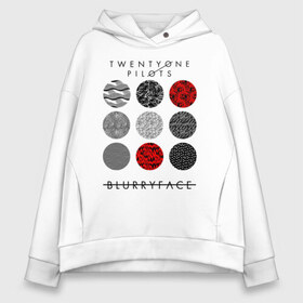 Женское худи Oversize хлопок с принтом TWENTY ONE PILOTS (TOP) в Кировске, френч-терри — 70% хлопок, 30% полиэстер. Мягкий теплый начес внутри —100% хлопок | боковые карманы, эластичные манжеты и нижняя кромка, капюшон на магнитной кнопке | 21 pilots | 21p | bandito | blurryface | chlorine | joshua | music | ned | rock | top | trench | twenty one pilots | tyler | бандито | группа | музыка | нэд | рок | тренч