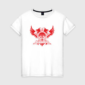 Женская футболка хлопок с принтом Dream Theater в Кировске, 100% хлопок | прямой крой, круглый вырез горловины, длина до линии бедер, слегка спущенное плечо | 
