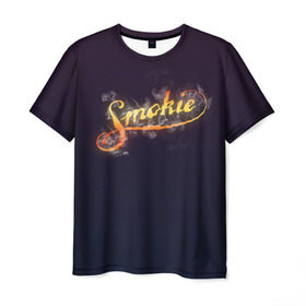 Мужская футболка 3D с принтом Smokie в Кировске, 100% полиэфир | прямой крой, круглый вырез горловины, длина до линии бедер | smokey | smokie | smoky | алан силсон | крис норман | смоки