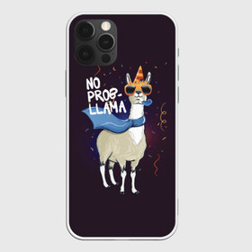 Чехол для iPhone 12 Pro Max с принтом No prob-llama в Кировске, Силикон |  | Тематика изображения на принте: лама
lama
вечеринка
тусовка
party
нет проблем