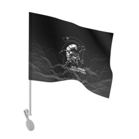Флаг для автомобиля с принтом DEATH STRANDING | DS | LUDENS в Кировске, 100% полиэстер | Размер: 30*21 см | bridges | death stranding | fragile express | games | kojima | kojima productions | logo | ludens | игры | кодзима | лого | люденс