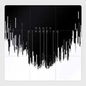 Магнитный плакат 3Х3 с принтом DEATH STRANDING | DS в Кировске, Полимерный материал с магнитным слоем | 9 деталей размером 9*9 см | Тематика изображения на принте: bridges | death stranding | fragile express | games | kojima | kojima productions | logo | ludens | игры | кодзима | лого | люденс