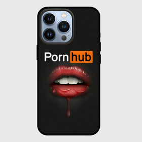 Чехол для iPhone 13 Pro с принтом PORN HUB в Кировске,  |  | губы | логотип | пошлое