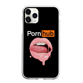 Чехол для iPhone 11 Pro Max матовый с принтом PORN HUB в Кировске, Силикон |  | губы | логотип | пошлое