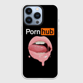 Чехол для iPhone 13 Pro с принтом PORN HUB в Кировске,  |  | губы | логотип | пошлое