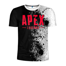 Мужская футболка 3D спортивная с принтом апекс легендс в Кировске, 100% полиэстер с улучшенными характеристиками | приталенный силуэт, круглая горловина, широкие плечи, сужается к линии бедра | apex | apex legends | апекс легендс