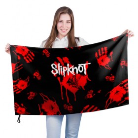 Флаг 3D с принтом Slipknot (1) в Кировске, 100% полиэстер | плотность ткани — 95 г/м2, размер — 67 х 109 см. Принт наносится с одной стороны | horror | music | not | rock | slipk | slipknot | кровь | музыка | рок | слипкнот | ужасы