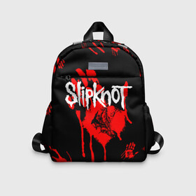 Детский рюкзак 3D с принтом Slipknot (1) в Кировске, 100% полиэстер | лямки с регулируемой длиной, сверху петелька, чтобы рюкзак можно было повесить на вешалку. Основное отделение закрывается на молнию, как и внешний карман. Внутри дополнительный карман. По бокам два дополнительных кармашка | Тематика изображения на принте: horror | music | not | rock | slipk | slipknot | кровь | музыка | рок | слипкнот | ужасы