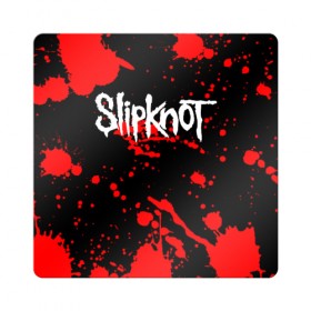 Магнит виниловый Квадрат с принтом Slipknot (2) в Кировске, полимерный материал с магнитным слоем | размер 9*9 см, закругленные углы | horror | music | not | rock | slipk | slipknot | кровь | музыка | рок | слипкнот | ужасы