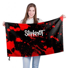 Флаг 3D с принтом Slipknot (2) в Кировске, 100% полиэстер | плотность ткани — 95 г/м2, размер — 67 х 109 см. Принт наносится с одной стороны | horror | music | not | rock | slipk | slipknot | кровь | музыка | рок | слипкнот | ужасы