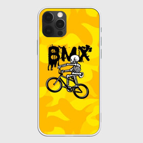 Чехол для iPhone 12 Pro Max с принтом BMX в Кировске, Силикон |  | bike | bmx | bones | extreme | skeleton | skull | sport | велосипед | скелет | спорт | череп | экстрим