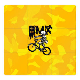 Магнитный плакат 3Х3 с принтом BMX в Кировске, Полимерный материал с магнитным слоем | 9 деталей размером 9*9 см | bike | bmx | bones | extreme | skeleton | skull | sport | велосипед | скелет | спорт | череп | экстрим