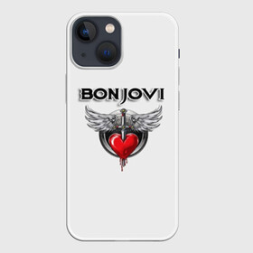 Чехол для iPhone 13 mini с принтом Bon Jovi в Кировске,  |  | bon jovi | бон джови | музыка | музыкальная группа | песни | рок | рок группа | рокгруппа