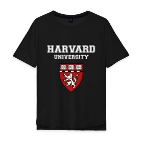 Мужская футболка хлопок Oversize с принтом Harvard University_форма в Кировске, 100% хлопок | свободный крой, круглый ворот, “спинка” длиннее передней части | harvard university | гарвард | колледж | образование | студенты | сша | университет | школа