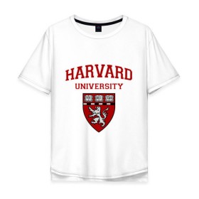 Мужская футболка хлопок Oversize с принтом Harvard University_форма в Кировске, 100% хлопок | свободный крой, круглый ворот, “спинка” длиннее передней части | harvard university | гарвард | колледж | образование | студенты | сша | университет | школа