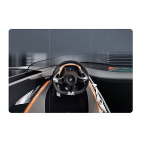 Магнитный плакат 3Х2 с принтом BMW в Кировске, Полимерный материал с магнитным слоем | 6 деталей размером 9*9 см | bmw | car | car interior | steering | windshield | автомобиль | бмв | лобовое стекло | руль | салон