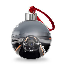 Ёлочный шар с принтом BMW в Кировске, Пластик | Диаметр: 77 мм | bmw | car | car interior | steering | windshield | автомобиль | бмв | лобовое стекло | руль | салон