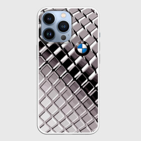 Чехол для iPhone 13 Pro с принтом BMW в Кировске,  |  | Тематика изображения на принте: bmw | metal | pattern | prestige | бмв | металл | престиж | узор