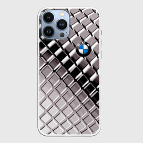 Чехол для iPhone 13 Pro Max с принтом BMW в Кировске,  |  | Тематика изображения на принте: bmw | metal | pattern | prestige | бмв | металл | престиж | узор