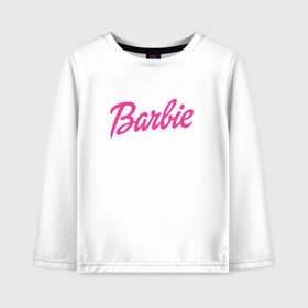 Детский лонгслив хлопок с принтом Barbie в Кировске, 100% хлопок | круглый вырез горловины, полуприлегающий силуэт, длина до линии бедер | bad | barbie | bratz | girl | princess | team | барби | братц | девочка | дочка | дочь | кукла | куколка | лого | логотип | любимая | невеста | подружка | прекрасная