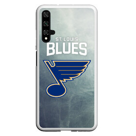 Чехол для Honor 20 с принтом St Louis Blues в Кировске, Силикон | Область печати: задняя сторона чехла, без боковых панелей | nhl | st. louis blues | блюз | нхл | сент луиз | сент луис | сент луис блюз | тарасенко | хоккей | шайба