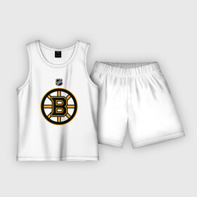 Детская пижама с шортами хлопок с принтом Boston Bruins NHL в Кировске,  |  | boston | boston bruins | hockey | nhl | бостон | бостон брюинз | кубок стенли | нхл | спорт | хоккей | шайба