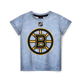 Детская футболка 3D с принтом Boston Bruins в Кировске, 100% гипоаллергенный полиэфир | прямой крой, круглый вырез горловины, длина до линии бедер, чуть спущенное плечо, ткань немного тянется | boston | boston bruins | hockey | nhl | бостон | бостон брюинз | кубок стенли | нхл | спорт | хоккей | шайба