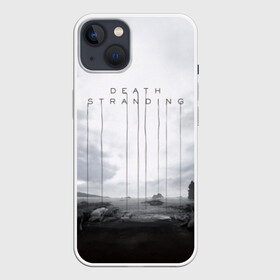 Чехол для iPhone 13 с принтом DEATH STRANDING в Кировске,  |  | bridges | death | game | games | hideo | kojima | logo | mads | mikkelsen | norman | porter | reedus | sam | stranding | гений | дес | игра | игры | кодзима | лого | миккельсен | портер | ридус | стрендинг | сэм | хидео