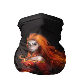 Бандана-труба 3D с принтом Lina (Dota2) в Кировске, 100% полиэстер, ткань с особыми свойствами — Activecool | плотность 150‒180 г/м2; хорошо тянется, но сохраняет форму | dota | dota 2 | dota2 | game | games | lina | lina dota 2 | дота | дота 2 | игра | игры | лина