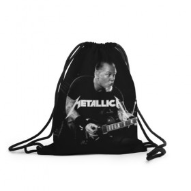 Рюкзак-мешок 3D с принтом METALLICA в Кировске, 100% полиэстер | плотность ткани — 200 г/м2, размер — 35 х 45 см; лямки — толстые шнурки, застежка на шнуровке, без карманов и подкладки | matters metallica | music | nothing else | rock | trash metal | группа | музыка | музыканты | рок | трэш металл