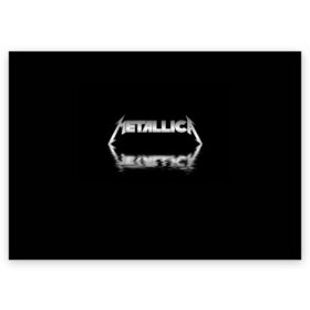 Поздравительная открытка с принтом Metallica в Кировске, 100% бумага | плотность бумаги 280 г/м2, матовая, на обратной стороне линовка и место для марки
 | guitar | hard | heavymetal | metal | metallica | music | rock | гитара | картинка | картинки | метал | металика | металлика | мода | музыка | рок | тренд | тренды | треш | трэш | тяжелый | хард
