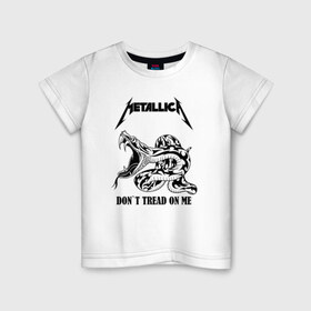 Детская футболка хлопок с принтом METALLICA в Кировске, 100% хлопок | круглый вырез горловины, полуприлегающий силуэт, длина до линии бедер | matters metallica | music | nothing else | rock | trash metal | группа | музыка | музыканты | рок | трэш металл