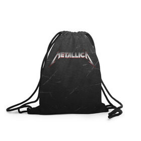 Рюкзак-мешок 3D с принтом METALLICA в Кировске, 100% полиэстер | плотность ткани — 200 г/м2, размер — 35 х 45 см; лямки — толстые шнурки, застежка на шнуровке, без карманов и подкладки | matters metallica | music | nothing else | rock | trash metal | группа | металлика | музыка | музыканты | рок | трэш металл