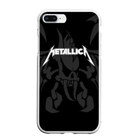 Чехол для iPhone 7Plus/8 Plus матовый с принтом METALLICA в Кировске, Силикон | Область печати: задняя сторона чехла, без боковых панелей | Тематика изображения на принте: matters metallica | music | nothing else | rock | trash metal | группа | металлика | музыка | музыканты | рок | трэш металл