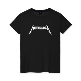 Женская футболка хлопок с принтом METALLICA (НА СПИНЕ) в Кировске, 100% хлопок | прямой крой, круглый вырез горловины, длина до линии бедер, слегка спущенное плечо | Тематика изображения на принте: matters metallica | music | nothing else | rock | trash metal | группа | металлика | музыка | музыканты | рок | трэш металл