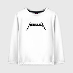 Детский лонгслив хлопок с принтом METALLICA (НА СПИНЕ) в Кировске, 100% хлопок | круглый вырез горловины, полуприлегающий силуэт, длина до линии бедер | matters metallica | music | nothing else | rock | trash metal | группа | металлика | музыка | музыканты | рок | трэш металл