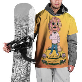 Накидка на куртку 3D с принтом Lil Pump - Flex Like Ouu в Кировске, 100% полиэстер |  | flex like ouu | gucci | gucci gang | hip hop | lil | lil pump | pump | rap | trap | гучи | гучи гэнг | лил | лил памп | насос | памп | рэп | трэп | хип хоп
