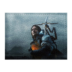 Обложка для студенческого билета с принтом Сэм - DEATH STRANDING в Кировске, натуральная кожа | Размер: 11*8 см; Печать на всей внешней стороне | Тематика изображения на принте: cliff | death | game | games | hideo | kojima | logo | mads | mikkelsen | norman | porter | reedus | sam | stranding | дес | игра | игры | клифф | кодзима | лого | миккельсен | портер | ридус | стрендинг | сэм | хидео