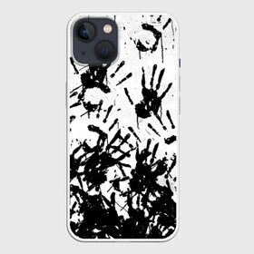 Чехол для iPhone 13 с принтом Отпечатки   DEATH STRANDING в Кировске,  |  | cliff | death | game | games | hideo | kojima | logo | mads | mikkelsen | norman | porter | reedus | sam | stranding | дес | игра | игры | клифф | кодзима | лого | миккельсен | отпечатки | портер | ридус | стрендинг | сэм | хидео