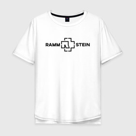 Мужская футболка хлопок Oversize с принтом Rammstein в Кировске, 100% хлопок | свободный крой, круглый ворот, “спинка” длиннее передней части | metallica | music | rammstein | rock | металл | металлика | музыка | раммштайн | рок | рок группа