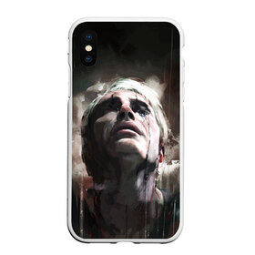 Чехол для iPhone XS Max матовый с принтом Клифф (DEATH STRANDING) в Кировске, Силикон | Область печати: задняя сторона чехла, без боковых панелей | cliff | death | game | games | hideo | kojima | logo | mads | mikkelsen | norman | porter | reedus | sam | stranding | дес | игра | игры | клифф | кодзима | лого | миккельсен | портер | ридус | стрендинг | сэм | хидео