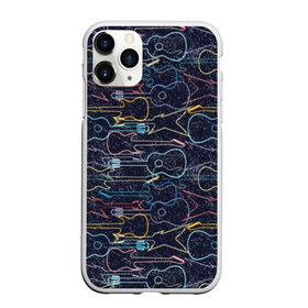 Чехол для iPhone 11 Pro матовый с принтом Гитары в Кировске, Силикон |  | blue | cool | electric guitar | guitar | instrument | music | music lover | sound | гитара | звук | инструмент | меломан | музыка | прикольный | синий | электрогитара