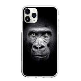 Чехол для iPhone 11 Pro матовый с принтом Горилла в Кировске, Силикон |  | animal | black | eyes | fauna | gorilla | gray | look | monkey | muzzle | primate | взгляд | глаза | горилла | животное | обезьяна | примат | серый | фауна | черный