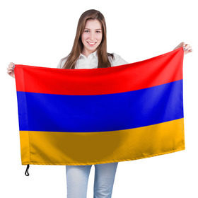 Флаг 3D с принтом Армения. Флаг. в Кировске, 100% полиэстер | плотность ткани — 95 г/м2, размер — 67 х 109 см. Принт наносится с одной стороны | армения | армянский | государство | знамя | кавказ | республика | символ | снг | ссср | страна | флаг